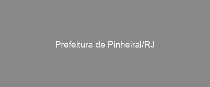 Provas Anteriores Prefeitura de Pinheiral/RJ